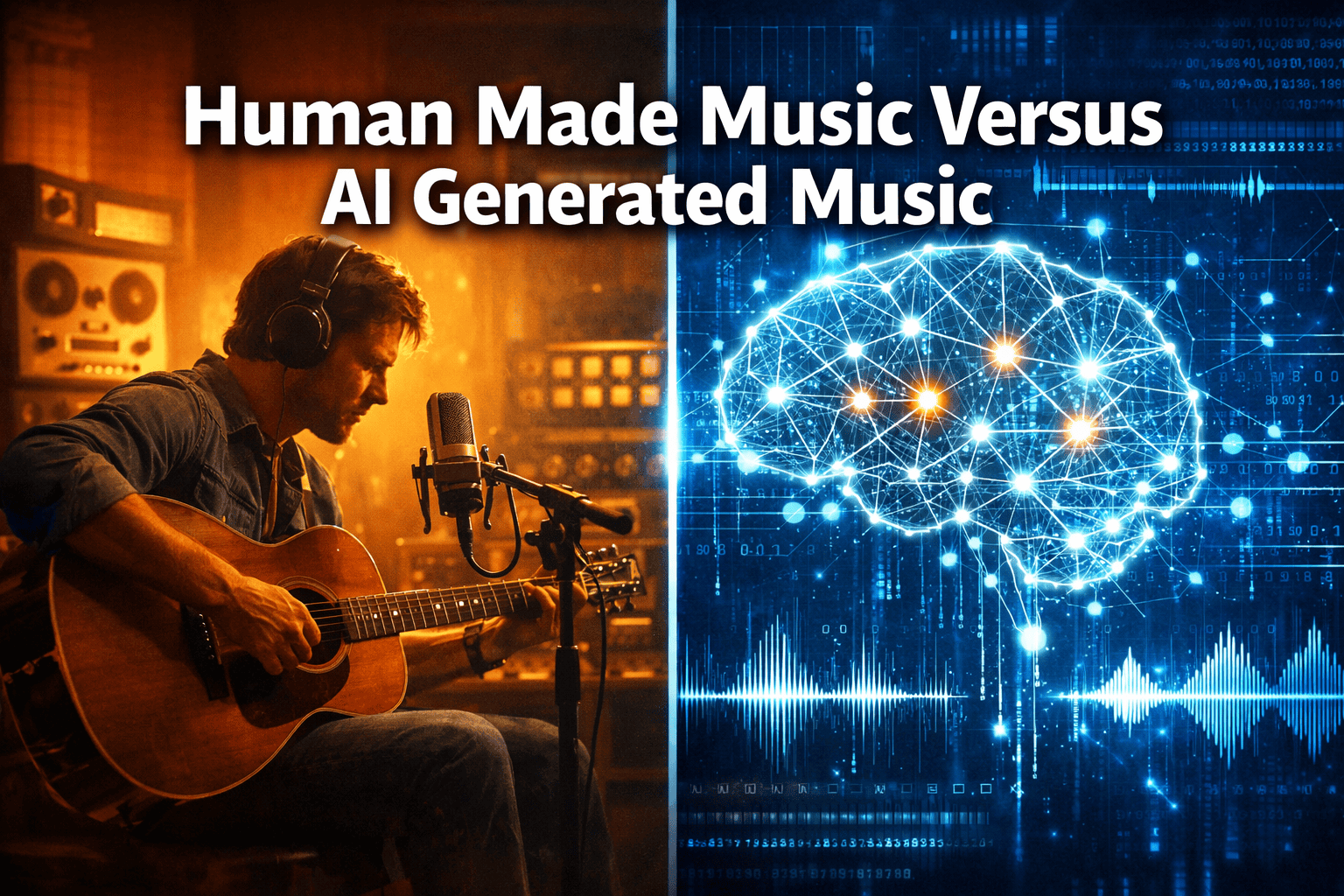 Human Made Music Versus AI Generated Music